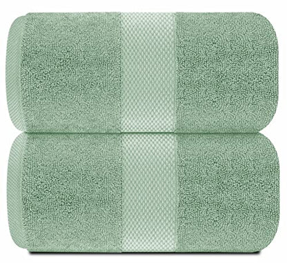 White Classic Luxury Bath Sheet Towels Extra Large | Highly Absorbent Hotel spa Collection Bathroom Towel | 35x70 Inch | 2 Pack (Green) - color: 11: Mint Green