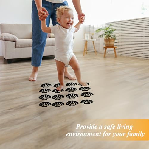 12Pcs Black Bathtub Stickers Non Slip Shell Shaped | Safety Shower Treads, Adhesive, For Bathroom Bathtub, Shower Floor - color: Black