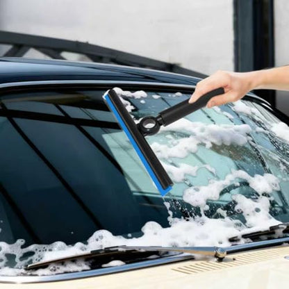 Shower Squeegee for Glass Doors, Squeegee with Long Handle, Telescoping Squeegee for Shower, Extendable Window Cleaner Tool for Car Windows, Tile Walls, Sliding Door, Shower Glass Door