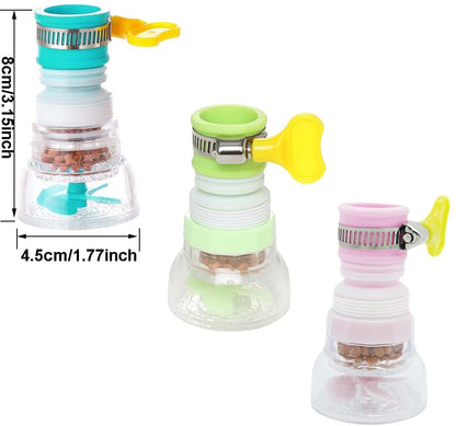 360°Rotary Faucet Spout Water Filter 3PCS Filter Sprayer Faucet Water Saving Device Pressurized Shower Faucet Accessories Home Kitchen Faucet Filter Silicone Spout Long Life