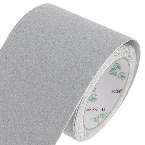 Wear-resistant Adhesive Anti-slip Tape for Stairs and Bathroom Floor, 10cm X 5m Non-skid Strip Pebble Texture, Waterproof Safety Grip Tape for Indoor and Outdoor Use