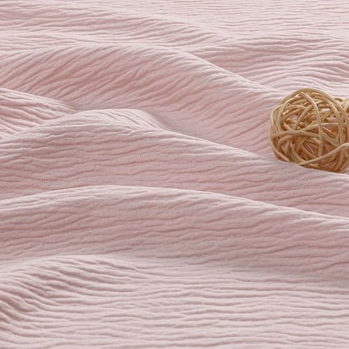 Aiyufeng 3D Textured Pink Shower Curtain for Bathroom, Fabric Shower Curtain Soft Cloth & Hotel Spa Quality, Luxury Boho Bathroom Curtains, Machine Washable, Pink, 72x72 Inches - color: Pink, size: 72"W x 72"L (Pack of 1)