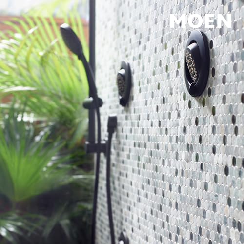 Moen Eco Performance 5 Funtion Handheld Showerhead, 30 Inch Slide Bar and 69 Inch Hose, 3558EPBL - color: Matte Black