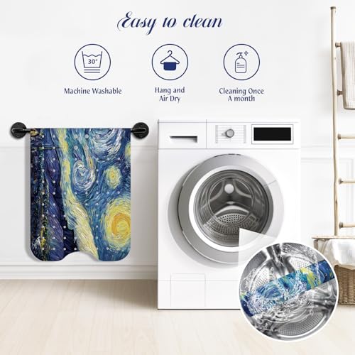 SHUCHING Blue Bath Mat for Tub Non Slip-40x16 Inch, Starry Sky | Bathtub Mat for Elderly Mold Free, Long Shower Mat for Inside Shower with Suction Cup, Machine Washable - color: Starry Sky