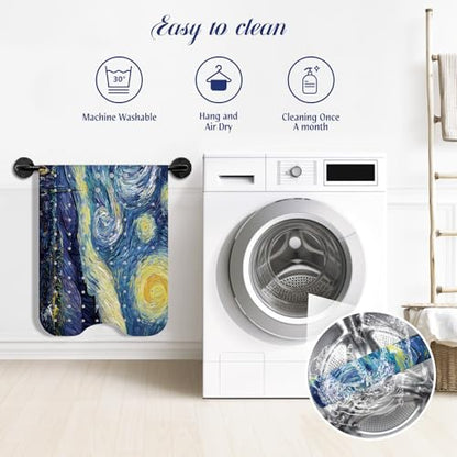 SHUCHING Blue Bath Mat for Tub Non Slip-40x16 Inch, Starry Sky | Bathtub Mat for Elderly Mold Free, Long Shower Mat for Inside Shower with Suction Cup, Machine Washable - color: Starry Sky