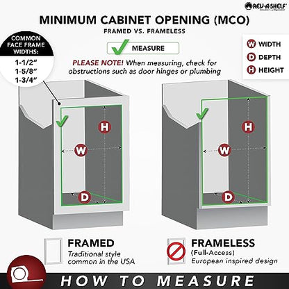 REV-A-SHELF Almond Polymer Trim-to-Fit Drip Tray for 39" - 42" Sink Base Cabinets - color: Almond, size: 23.3" x 40.5" x 0.8"