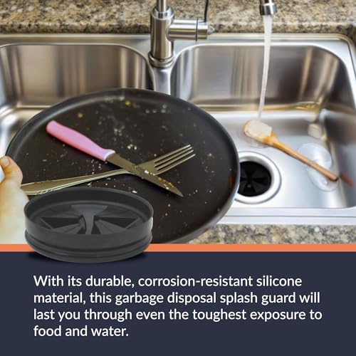 Newhouse 3-3/8-in. Diameter Garbage Disposal Splash Guards GDSPLSH, Kitchen Sink Splash Guard and Drain Cover, Easy-to-Clean Garbage Disposal Rubber Insert, Rust-Resistant Durable Silicone Sink Insert