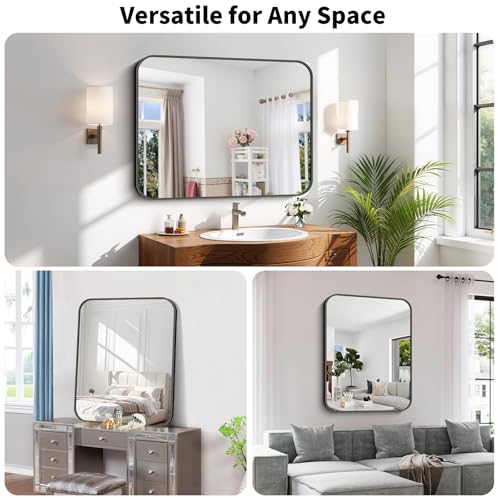 Koonmi Bathroom Wall Mirror,30x40 Inch Large Vanity Mirror for Over Sink - size: 40"L x 30"W