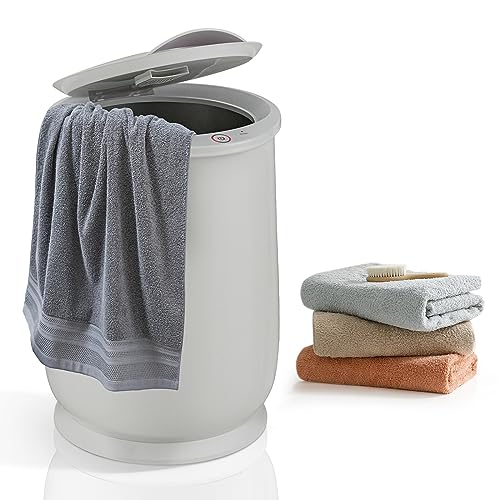 WELLHUT 21L Hot Towel Warmer Bucket, Bathroom Towel Warmers with Fragrance Holder, Insulation Function, Overheat Protection Device & Hot Surface Indicator, Blanket Towel Warmers for Bathroom - color: Grey, size: 21 L
