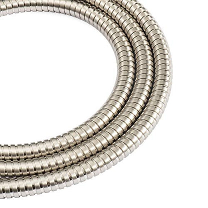 60-inch Extra Long Brushed Nickel Shower Hose Replacement, 304 Stainless Steel Made Long Hand Held Shower Hose With Brass Fitting (60-inch, Brushed Nickel Finish) - color: Brushed Nickel, size: 60inches