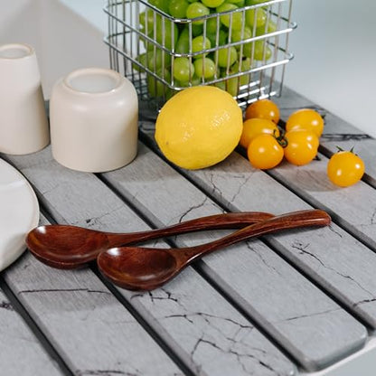 2pcs Stone Dish Drying Mat for Kitchen Counter, Quick-Dry Diatomaceous Earth Water Absorbent Pad & Countertop Drainer, Home Essentials for Bath and Pets - Marble Light Grey, 24x16’’ & 8x4’’ - color: Marble Light Grey