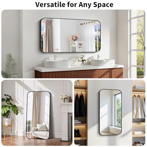 Koonmi Bathroom Wall Mirror,24x48 Inch Large Vanity Mirror for Over Sink - size: 48"L x 24"W