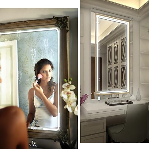 LED Vanity Mirror Lights, Hollywood Style Makeup Lighting, 10FT/6000K/Dimmable/12V Adapter/Self-Adhesive Strip Lights for Mirror, Lighting for Makeup Vanity Table & Bathroom Mirror - size: 10FT Vaniyt Light strip