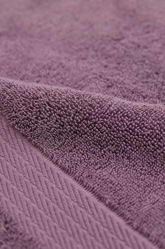 Ozdilek 6-Piece Bath Towel Set, 2 Bath, 2 Hand, 100% Cotton Turkish Towels, 2 Bath Towels (30x60/550 GSM), 2 Hand Towels (16x30/575 GSM), 2 Washcloths (13x13/600 GSM) (Orchid Purple) - color: Orchid