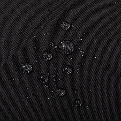 ALYVIA SPRING Waterproof Fabric Shower Curtain Soft Hotel Quality - 3 Magnets at Bottom, Premium Black Shower Curtain Liner for Bathroom, Light-Weight Cloth & Washable - 72x72, Black - color: Black, size: 72"W x 72"L (Pack of 1)