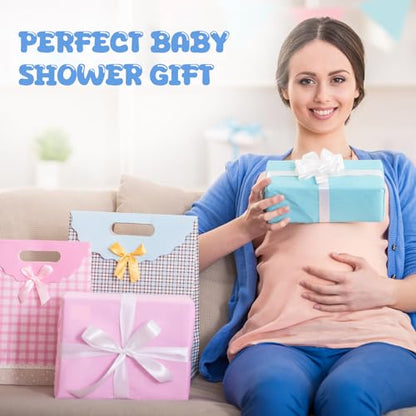 20 Pcs Baby Muslin Washcloth 12 x 12 Inch 100% Cotton Soft and Absorbent Muslin Washcloth Burp Cloth Wipe Newborn Face Towel for Baby Boy Girl Sensitive Skin(White, Light Blue, Blue) - color: White, Light Blue, Blue