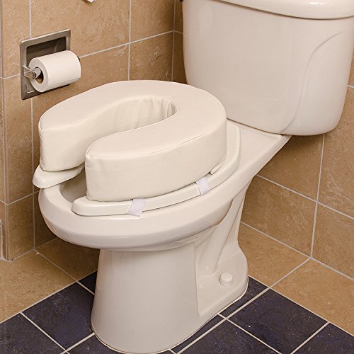 Briggs Healthcare Vinyl Cushion Toilet Seat, 4" - size: 4 Inch (Pack of 1)