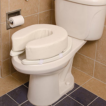 Briggs Healthcare Vinyl Cushion Toilet Seat, 4" - size: 4 Inch (Pack of 1)