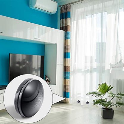 Jetec 12 Pcs/6 Sets Magnetic Curtain Weights No Sew Shower Curtain Magnets Black Plastic Shower Curtains Liner Clips for Light Curtains Tablecloth Liner - color: Black