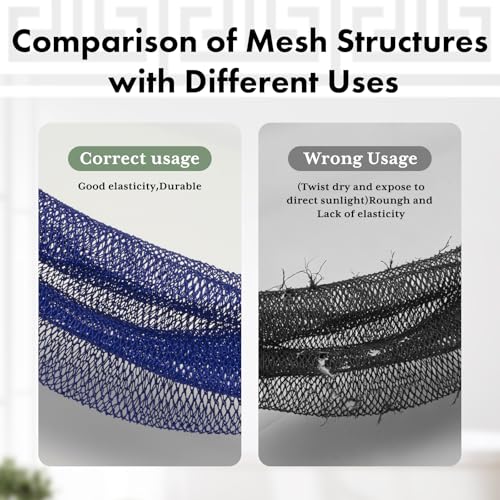 Bathway African Net Sponge Authentic (Set of 2), Exfoliating Body Scrubber | Exfoliating Net Sponge, Bath Sponge, Effective Exfoliation, Quick Dry, Blue & Black - color: Blue & Black