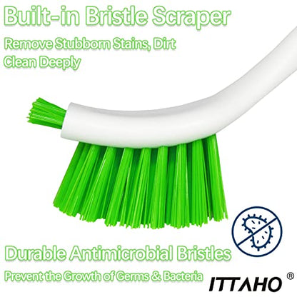 3 Pack Dish Brush,Dish Scrub Brush, Kitchen Scrub Brush for Cleaning Dishes, Double Sided Bristles Scrubber Cleaner for Dishes,Sink,Pots,Pans,Bathroom Shower,Tile,Tubs