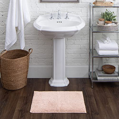 Mohawk Home Classic Cotton Ii Blush 1' 9" x 2' 10" Bath Mat - color: Blush Pink, size: 1'9" x 2'10" (Rectangular)