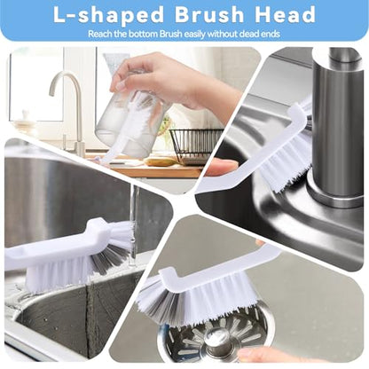Crevice Cleaning Brush,13 Pcs Scrub Brushes for Cleaning Hard Bristle Cleaning Brushes for Household Use, CleaningSupplies for Kitchen, Bathroom, Corner, Sink, Cup, Bottle