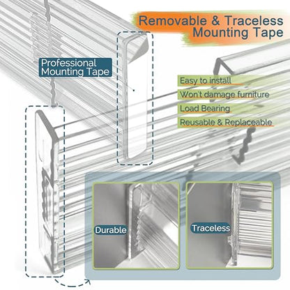 Expandable Clear Drawer Dividers - 3.1'' Height, 11-19'' Adjustable Drawer Separators, Expandable Dresser Organizers in Bedroom, Bathroom, Closet, Clothing, Office, Kitchen Storage - color: Clear(5 Pack)