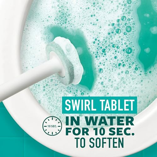 Scotch-Brite Scrub & Drop Toilet Cleaning System Refills, Dissolvable Toilet Bowl Cleaner Scrub Pad Tablets, 6 Disposable Refills - size: 1 Count (Pack of 6), style: 6 Dissolvable Tablet Refills