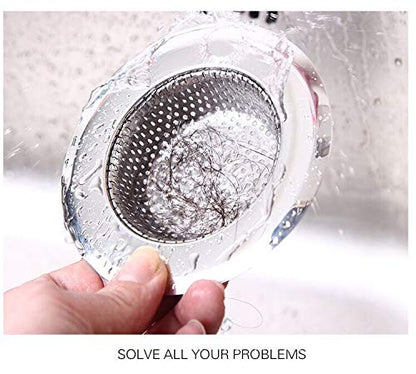 Hair Catcher Shower Drain(3 Pack), Bathtub Drain Cover, Sink Tub Drain Stopper, Sink Strainer for Kitchen and Bathroom, Hair Stopper for Bathtub Drain Cover Size from 2.13'' to 4.5''.