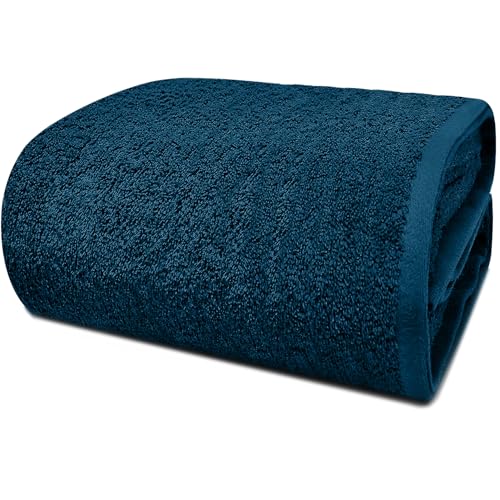 DAN RIVER Pack of 1 Oversized Bath Sheet, 40 x 80 Inches, Blue Opal | 100% Cotton Jumbo Bath Towel with Extra Large Coverage, Lightweight Feel, Super Soft & Quick Dry - color: Blue Opal, size: 40x80" Oversized Bath Sheet