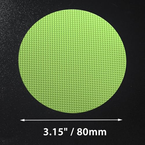 24 PCS Green Round Shape Bathtub Non Slip Stickers | Adhesive Decals, Anti Slip for Shower, For Floor Bathroom Stairs Ladders, Includes Scraper - color: Green