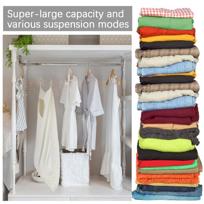 2 Pcs Large Hanging Laundry Hamper Bag 28 x 35 in Over The Door Hamper Space Saving Hanging Laundry Bag Basket with Hooks for Wall Dirty Clothes Storage RV Room, 2 Color