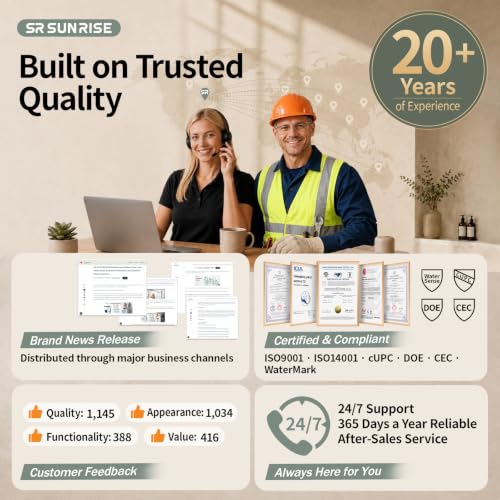 SR SUN RISE Shower Faucet - 16 Inch Rain Shower System - All Metal Shower Fixtures - Brushed Nickel - color: Brushed Nickel, size: 16 Inch