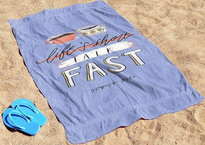 Jay Franco Gilmore Girls Bath Pool Beach Towel - Blue Super Soft & Absorbent 100% Cotton Towel, Measures 28 x 58 - color: Blue