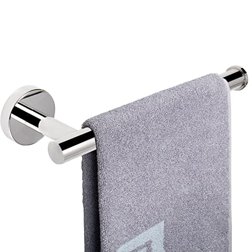 NearMoon Hand Towel Holder/Towel Ring, Thicken Stainless Steel Hand Towel Bar for Bathroom, Rustproof Wall Mounted Towel Rack, Contemporary Style Bath Accessories, 9 Inch (1 Pack, Chrome Finish) - color: Chrome Finish