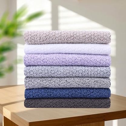Everplush 4-Piece Premium Hand Towel Sets: Super-Soft, Highly Absorbent & Quick Drying Bathroom Towels – Versatile for Hotel, Bathroom, Shower, Spa, 16x30 Inches(Grey, 16" x 30") - color: Grey