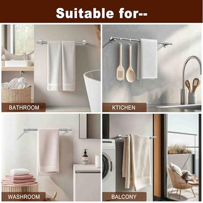 SEIDO 36 Inch Brushed Nickel Towel Bar for Bathroom Wall - SUS 304 Stainless Steel Kitchen Towel Holder Wall Mounted Towel Rack Rod with 33" Hanging Length Easy to Install Durable Heavy Duty - color: Brushed Nickel, size: 36 Inch