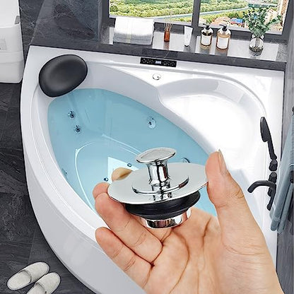 LEKEYE Shower Drain Hair Catcher | Bathtub Stopper/Shower Drain Cover/Drain Protector for Bathtub and Bathroom - color: Grey Silver