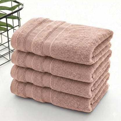 Soft Lightweight Hand Towels Set of 4, Rayon Made from Bamboo & Cotton Blend, Gentle Towels for Face and Hands, Guest Bathroom, Powder Room and Travel, 14 x 30 Inches, Brown - color: Brown, size: 4-Piece Hand Towel