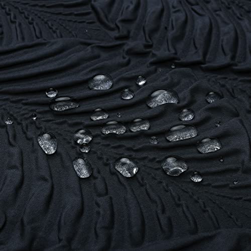 Navy Blue Shower Curtain for Bathroom, 3D Embossed Textured Fabric Shower Curtain, Modern Farmhouse Chic Soft Cloth Shower Curtain Set with Hooks, 72x72 - color: Navy Blue, size: 72"W x 72"L (Pack of 1)