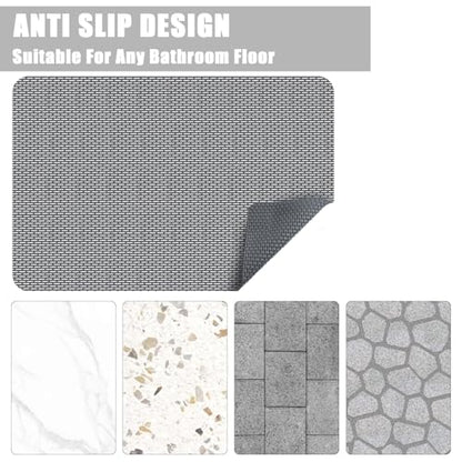 Non Slip Shower Mat: 36" X 24" Extra Large Shower Mats for Inside Shower - PVC Quick Dry Shower Stall Mat with Hundreds Drain Holes - size: 36" x 24" (Rectangular)