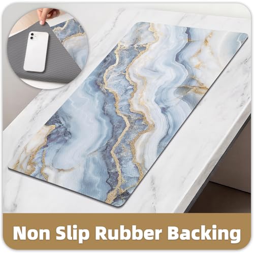 Color&Geometry Beach Bathroom Rugs,Ocean Bath Mat,Coastal Bathroom Rug - color: Costal, size: 20"x32"
