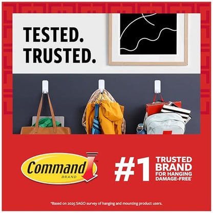 Command Soap Dish, 2-Pack of 1 Soap Holder, 2 Mounting Bases and 2 Medium Water Resistant Strips, 3.18" x 4.4" x 4.94", Damage Free Bathroom Organization, Holds up to 2 lb