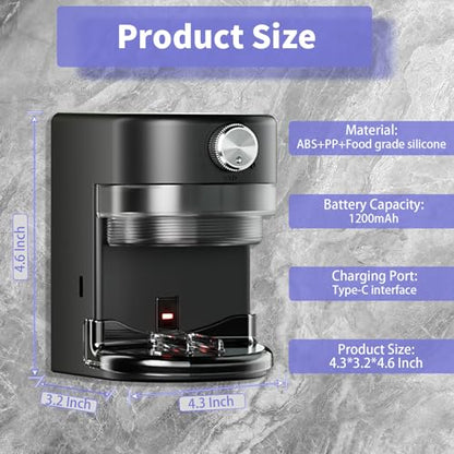 Automatic Toothpaste Dispenser, Wall Mounted Electric Toothpaste Dispenser for Kids and Adults,Toothpaste Squeezer with Adjustable Toothpaste Dispensing Volume for Bathroom - color: Black