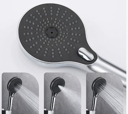 Hidden Embedded Thermostatic Shower Faucet, Heavy-Duty Brass Wall Mounted Shower Valve, Dual Handle Control, Customizable Surface Color