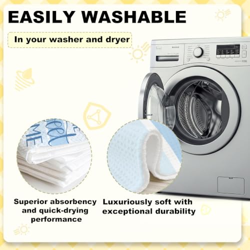 ZHAMEN Blue Floral Kitchen Towel Soft Absorbent Hand Tea Towels Set of 2 - color: Multi 1575