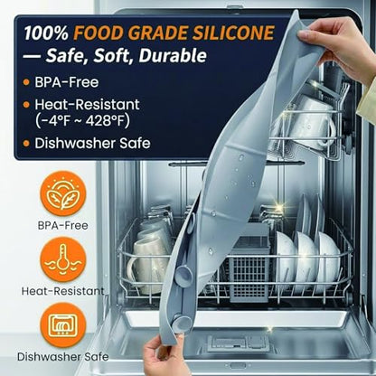 Silicone Sink Splash Guard 23 Inch for Kitchen, Faucet Mat Behind Faucet with Strong Suction Cups, Countertop Protector Keep Dry