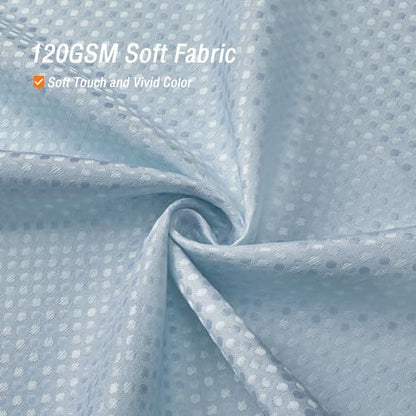 Long Fog Blue Fabric Shower Curtain, 72 x 78 | Tall Cloth-Textured Shower Curtain for Bathroom, Water Repellent, Machine Washable - color: Fog Blue, size: 72"W x 78"L (Pack of 1)