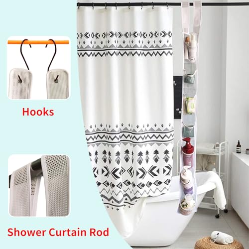 Mesh Shower Caddy Hanging, 7 Pocket Organizer, Premium Polyester, Foldable, Lightweight, Portable, White-1Pack - color: White-1Pack